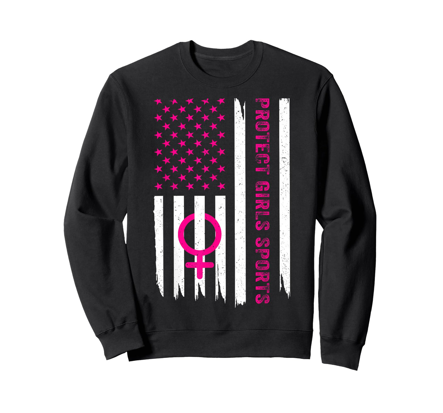 Protect Girls Sports, Support Women Girls Sport, US Flag T-Shirt