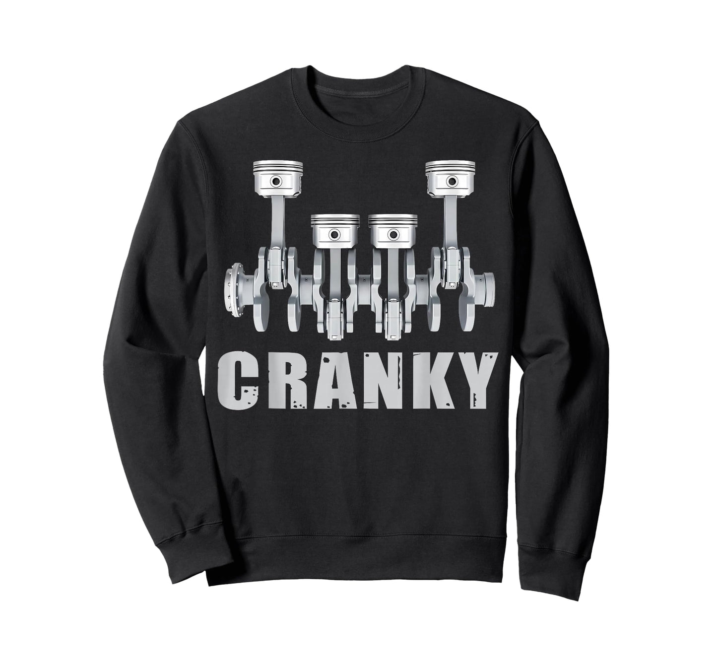 Cranky Car Engine Crankshaft Cars Lover Mechanics Father Day T-Shirt