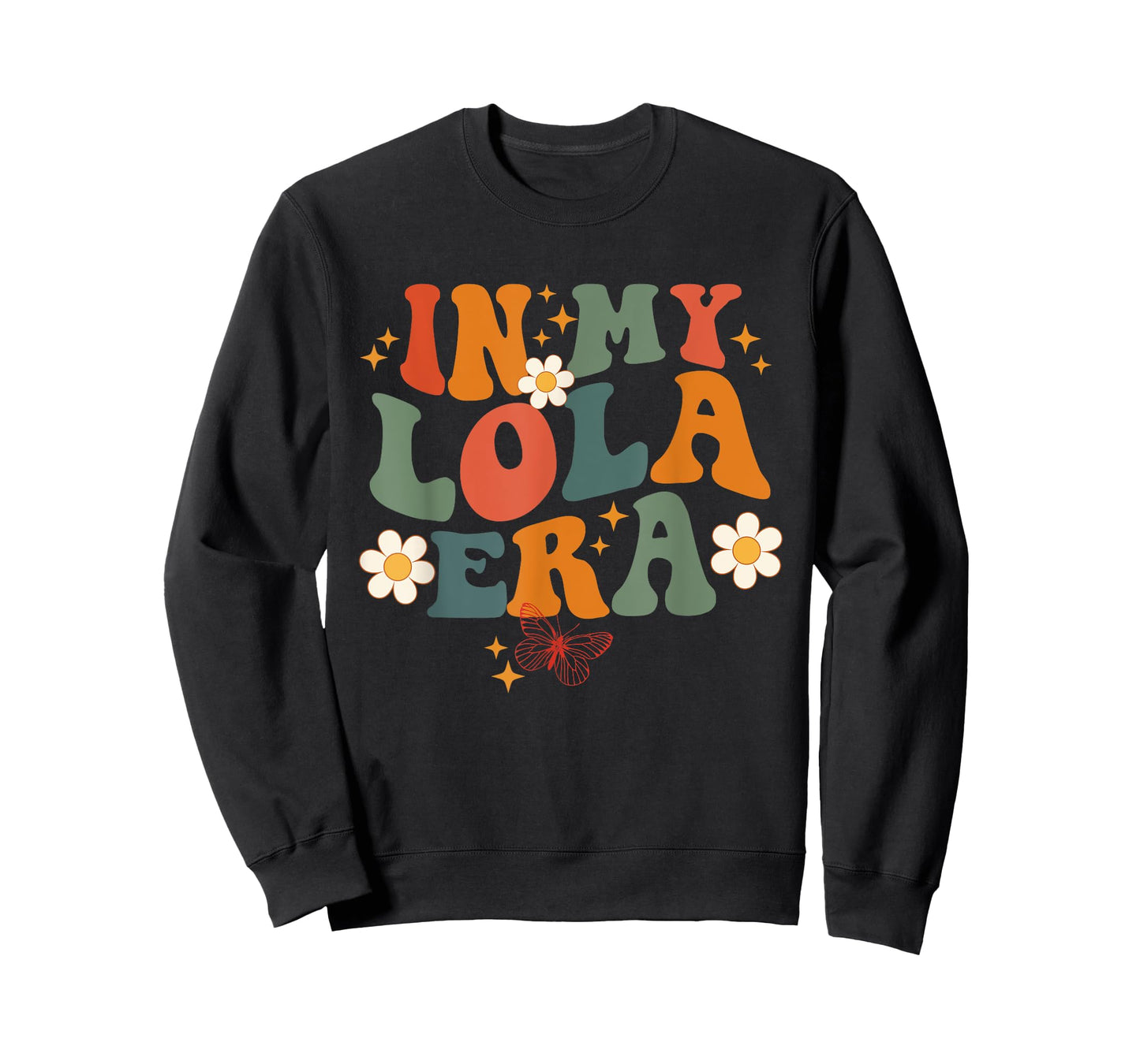 In My Lola Era Retro Groovy Family For Grandma Mother's Day T-Shirt