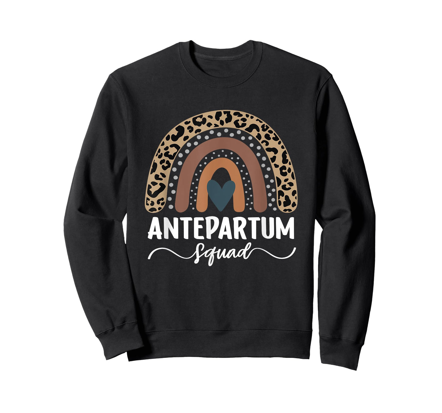 Antepartum Squad, Leopard Rainbow Antepartum Nurse T-Shirt