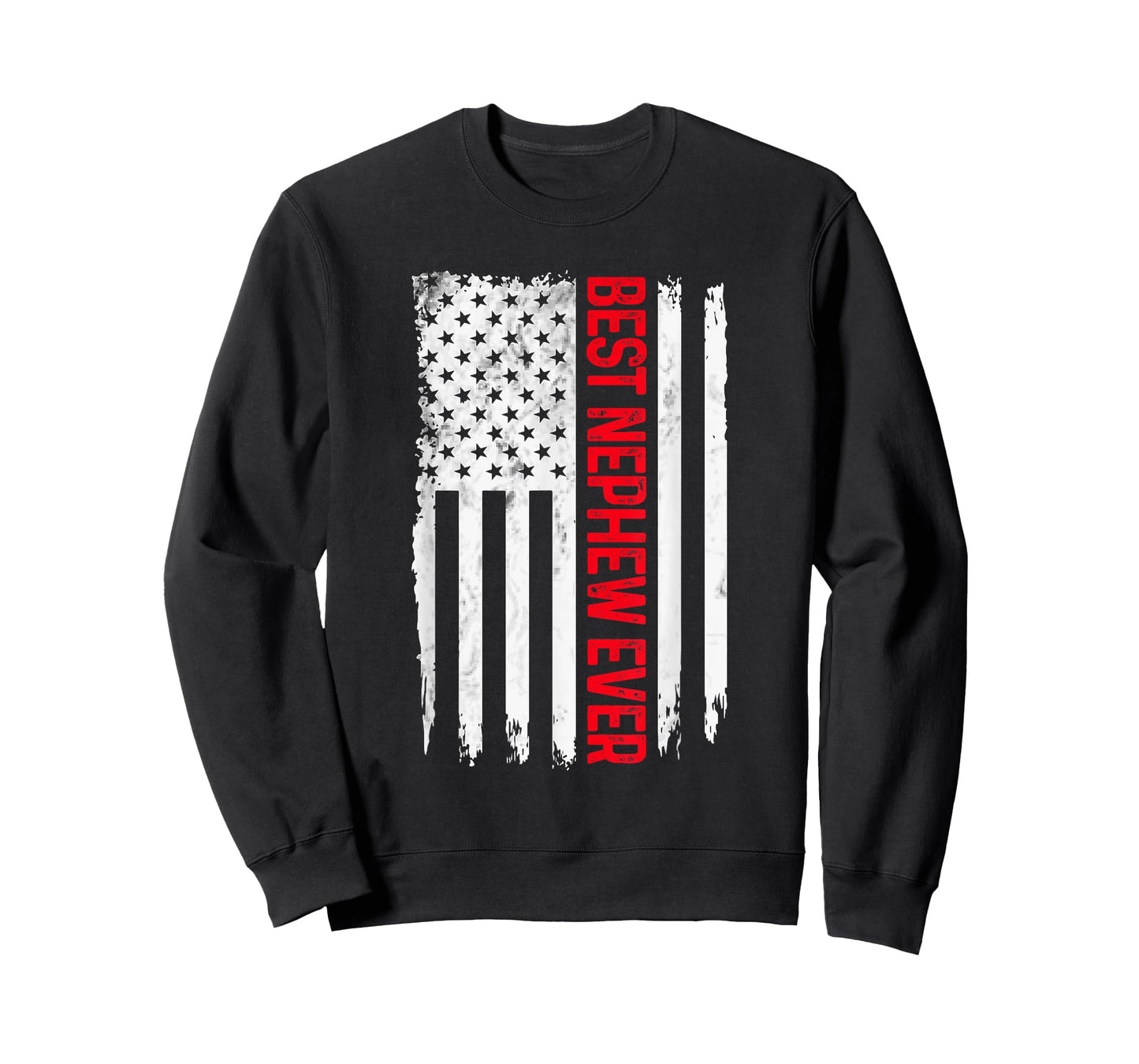 Mens Best Nephew Ever American flag Funny Nephew T-Shirt