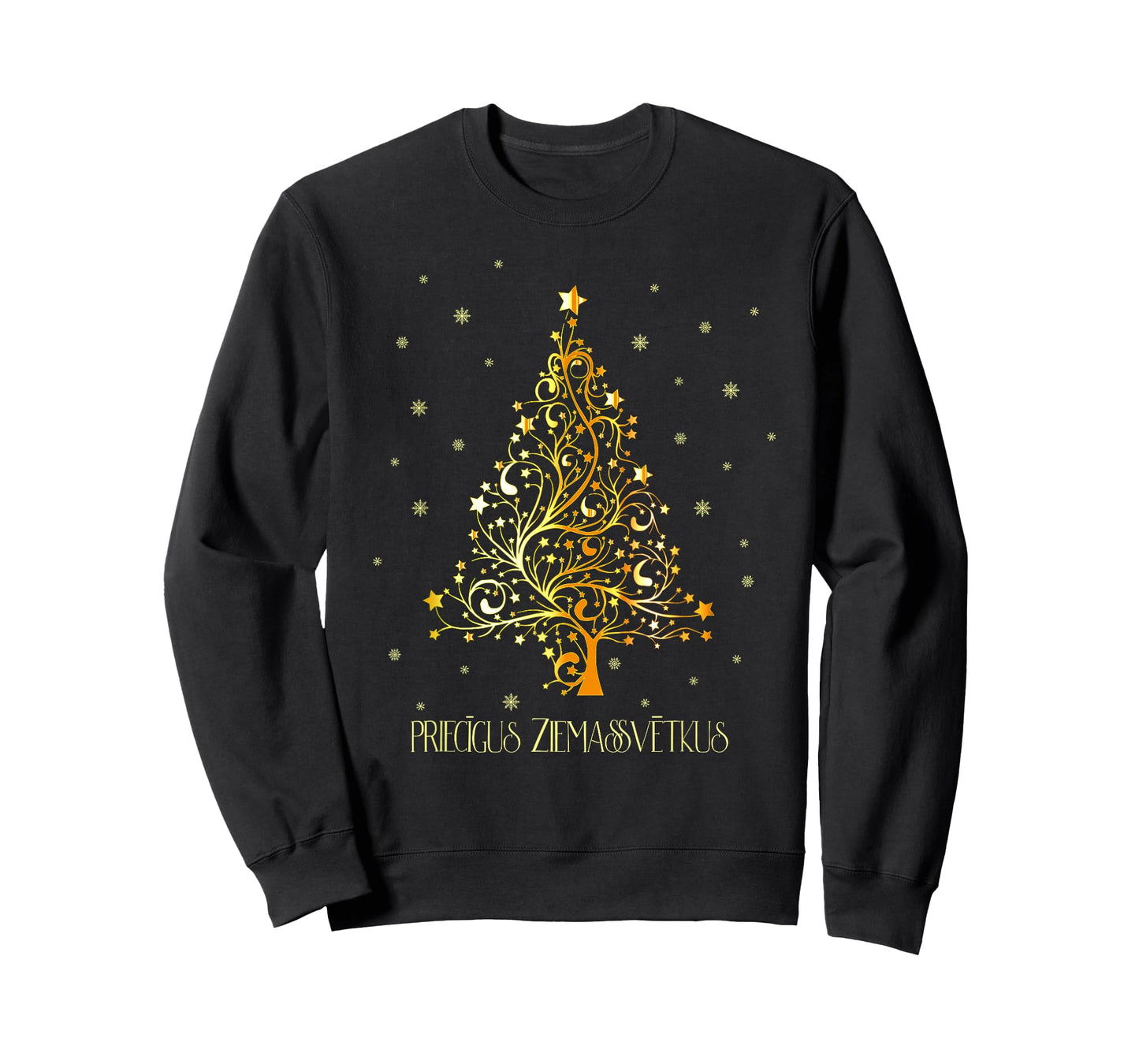 Latvia Christmas T-shirt Latvian Priecigus Ziemassvetkus