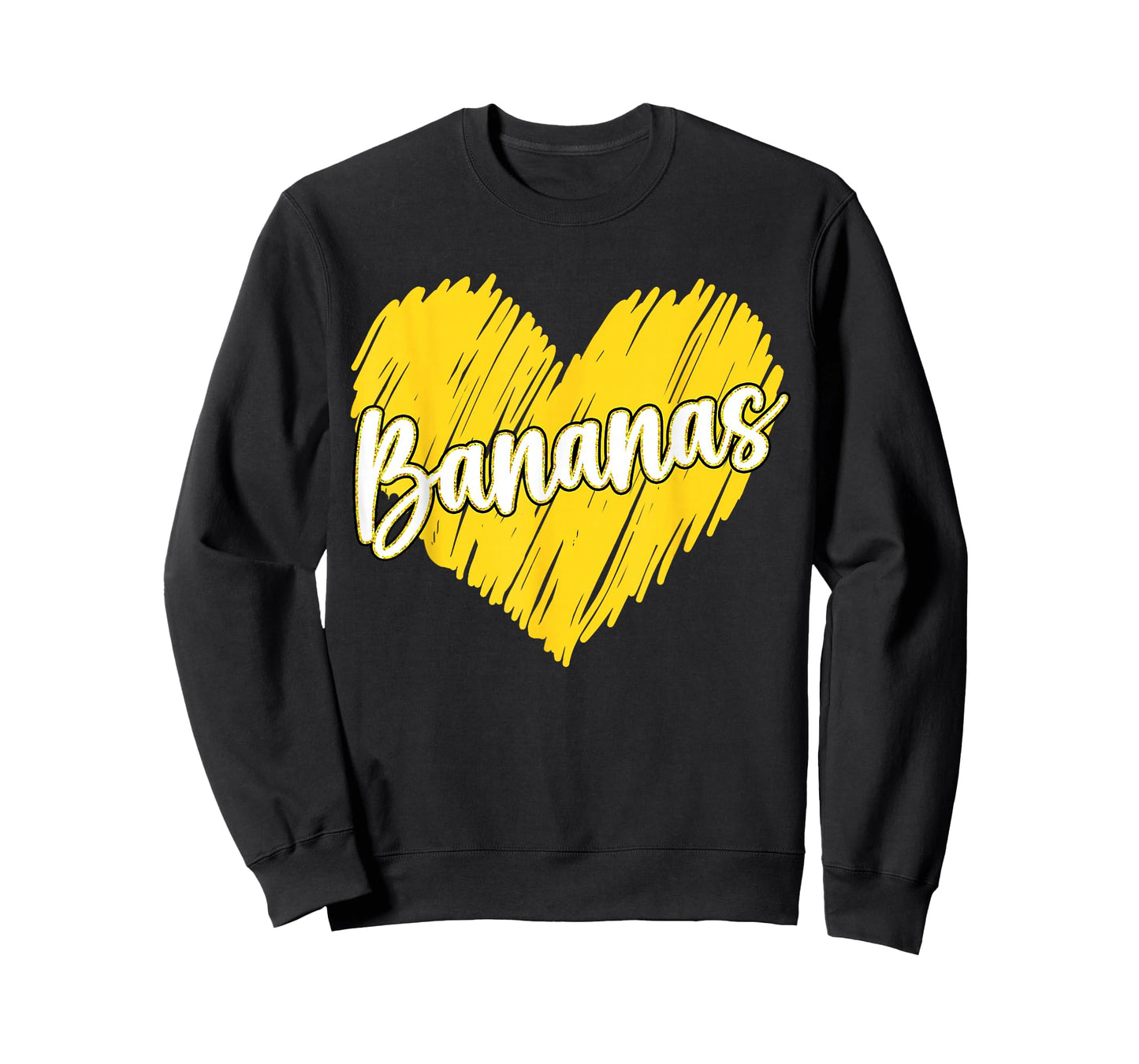 Bananas Heart Name Vintage Tees for Women Men Kids T-Shirt