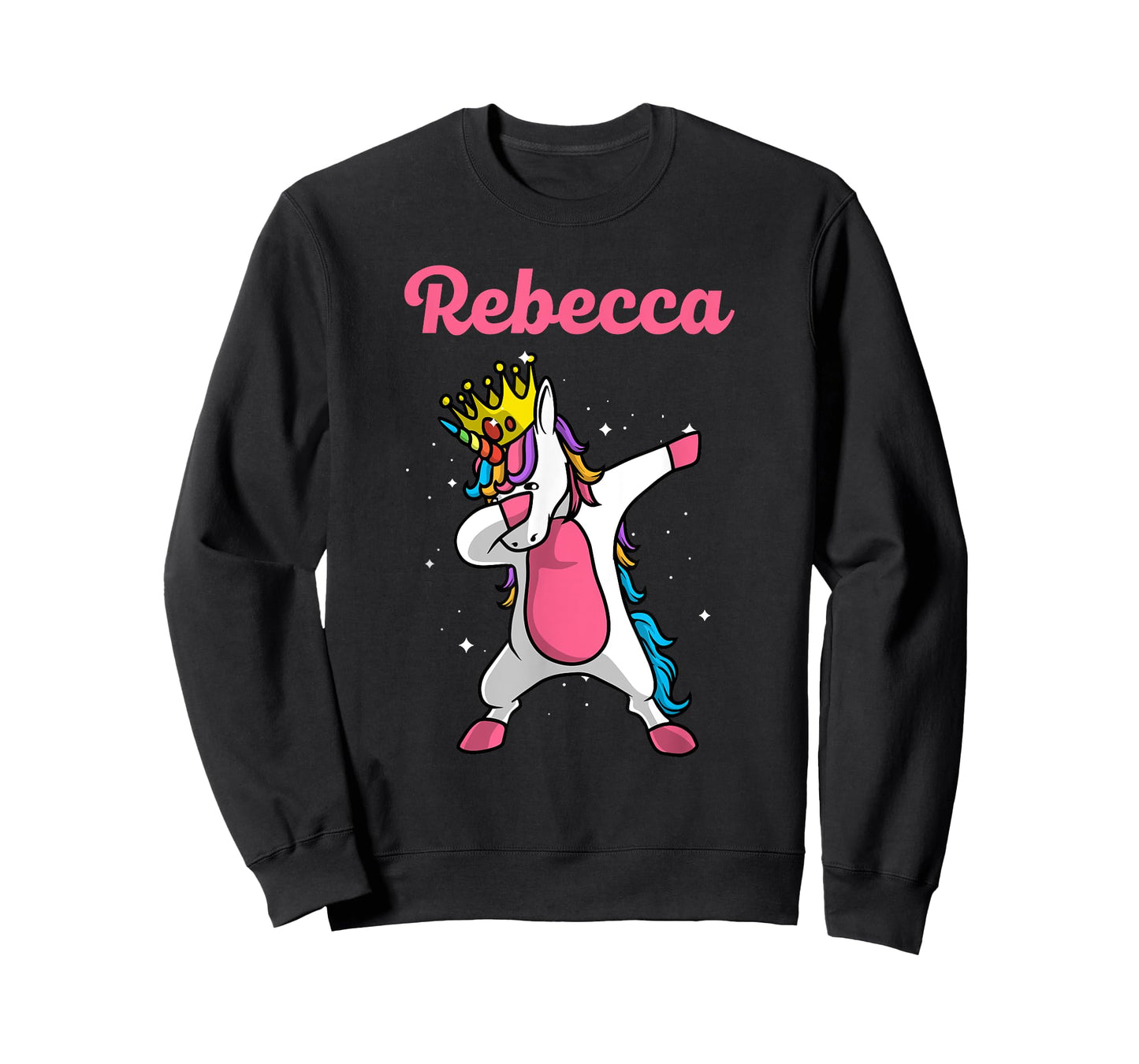 REBECCA Gift Name Personalized Birthday Dabbing Unicorn T-Shirt