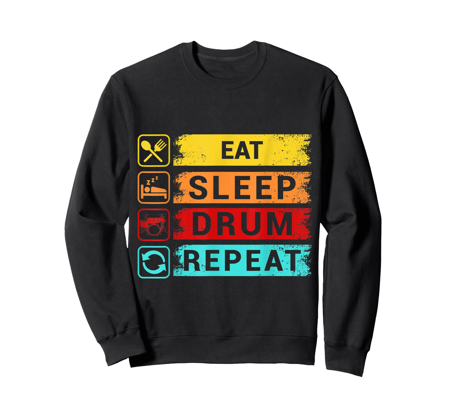 Eat Sleep Drum Repeat Funny Drummer Apparel T-Shirt