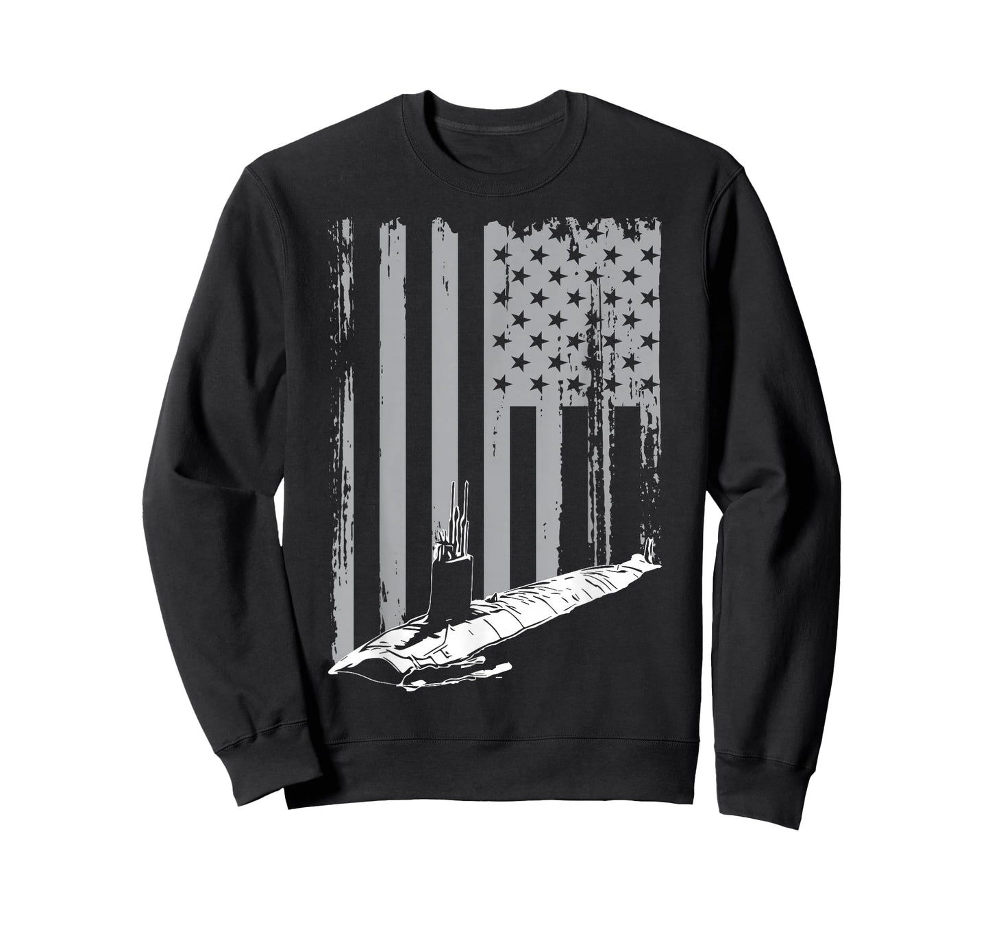 Submariner American Flag Patriotic Submarine Veteran Grandpa T-Shirt