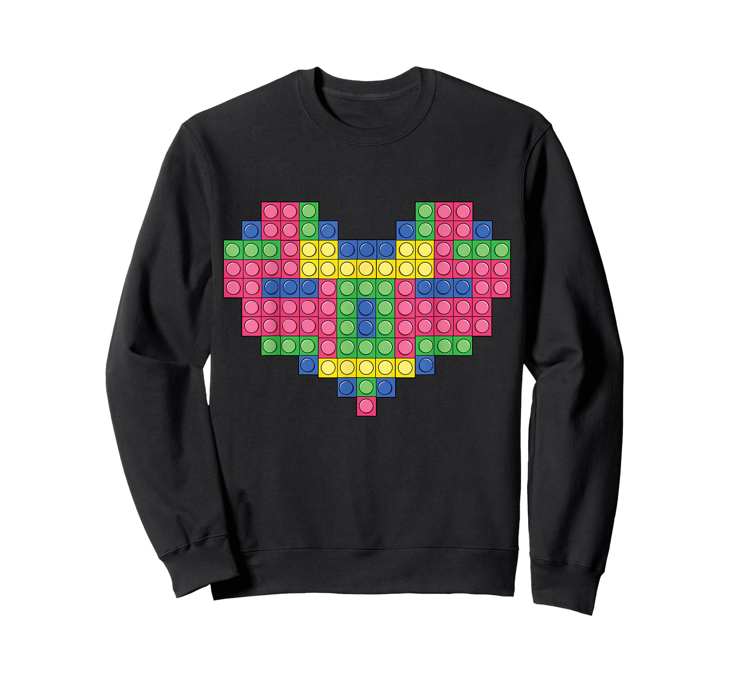 Heart Brick Master Builder Block Building Brick Builder T-Shirt