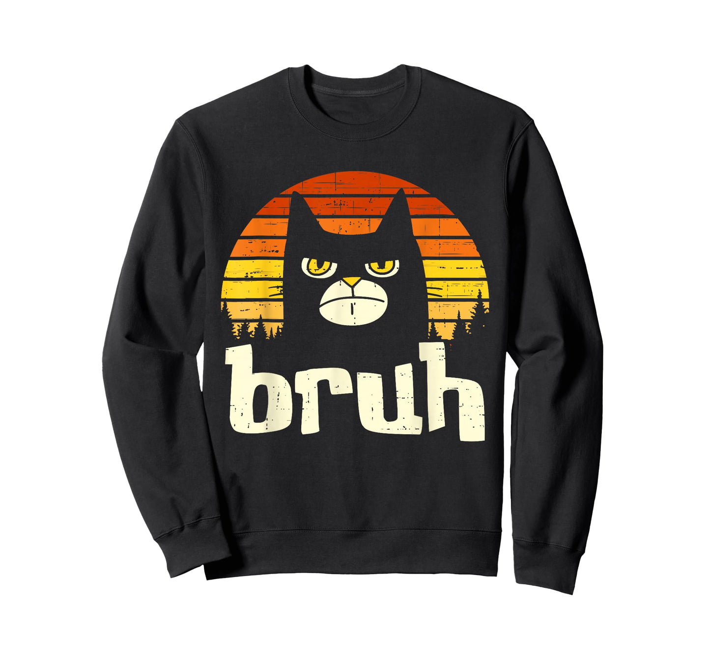 Funny Cat Bruh for Teens Boys Girls Kitty Meow Meme Trendy T-Shirt