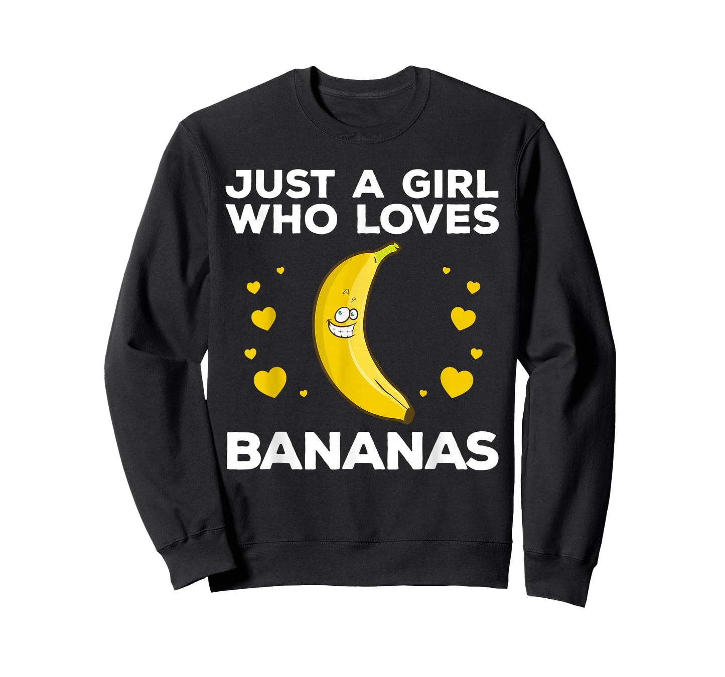 Funny Banana Design Women Girls Kids Banana Fruit Lovers T-Shirt