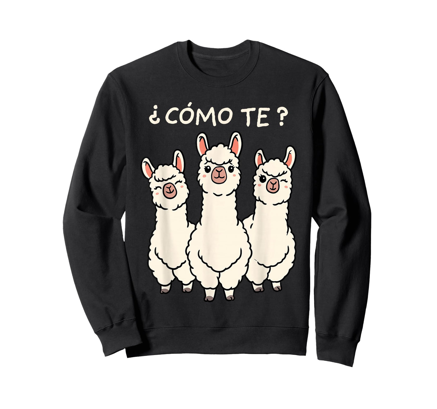 Como Te Llamas Shirt Funny Llama Spanish Teacher Joke T-Shirt