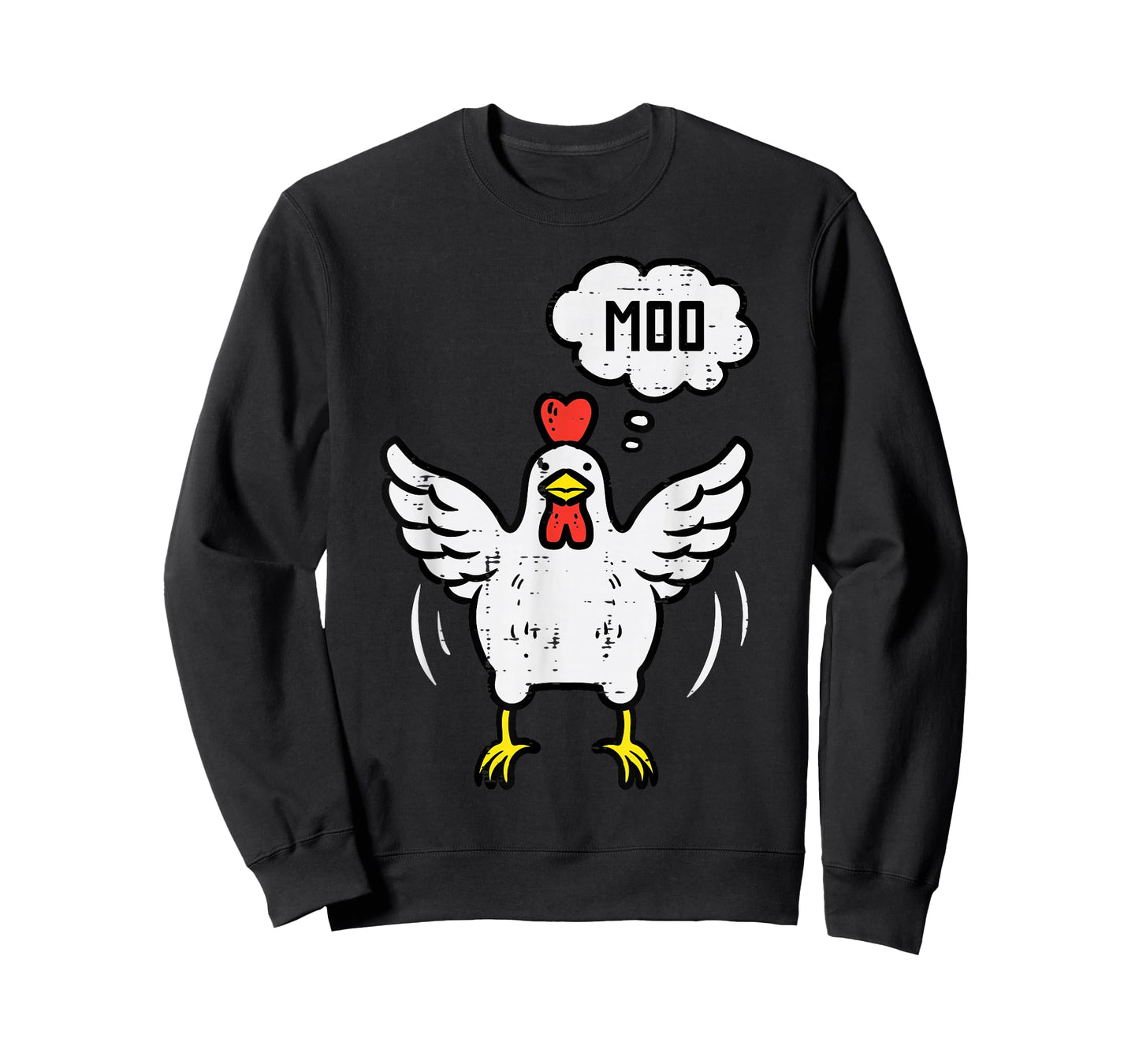 Chicken Cow Moo Funny Farm Animal Hen Farmer Men Women Kids T-Shirt