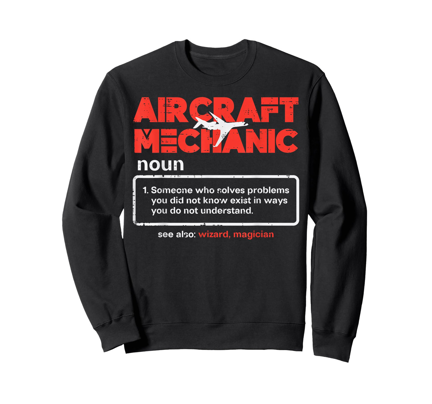 Aircraft Mechanic Definition Airplane Technician Men Women T-Shirt
