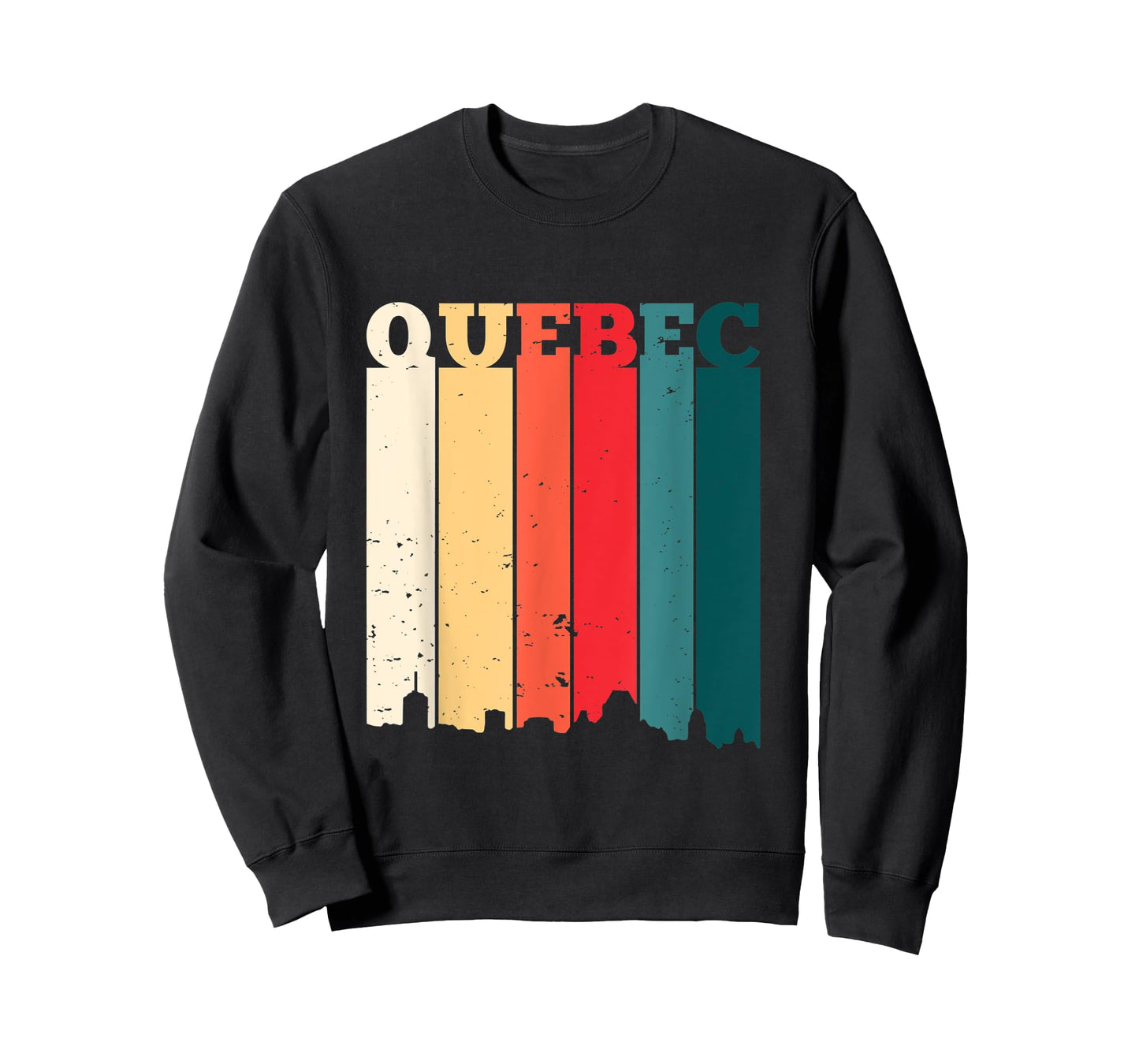 Quebec Skyline Canada Pride Vacation Travel Canadian Gift T-Shirt