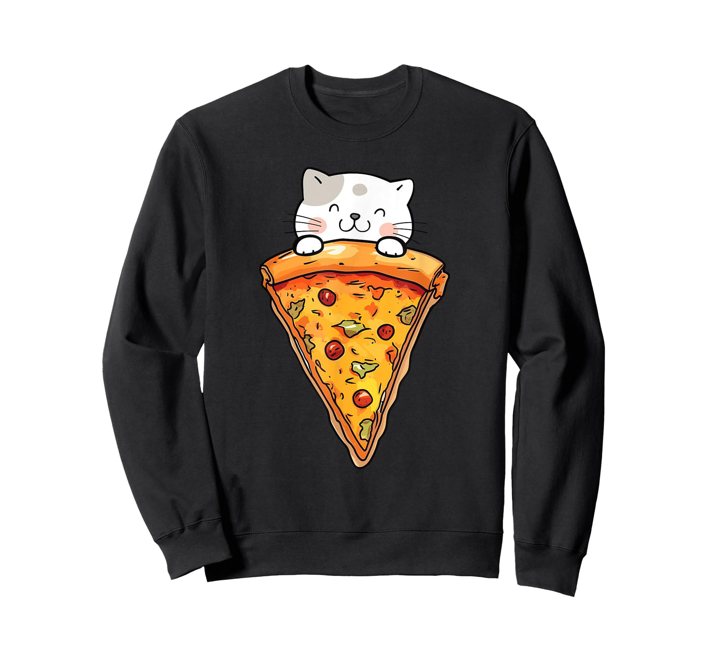 Cute Cat With Pizza Slice - Food Lover Pizza Baker T-Shirt
