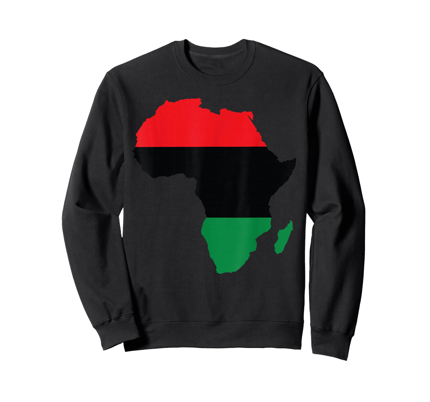 Pan African UNIA Flag Map Continent Black History Month Gift T-Shirt