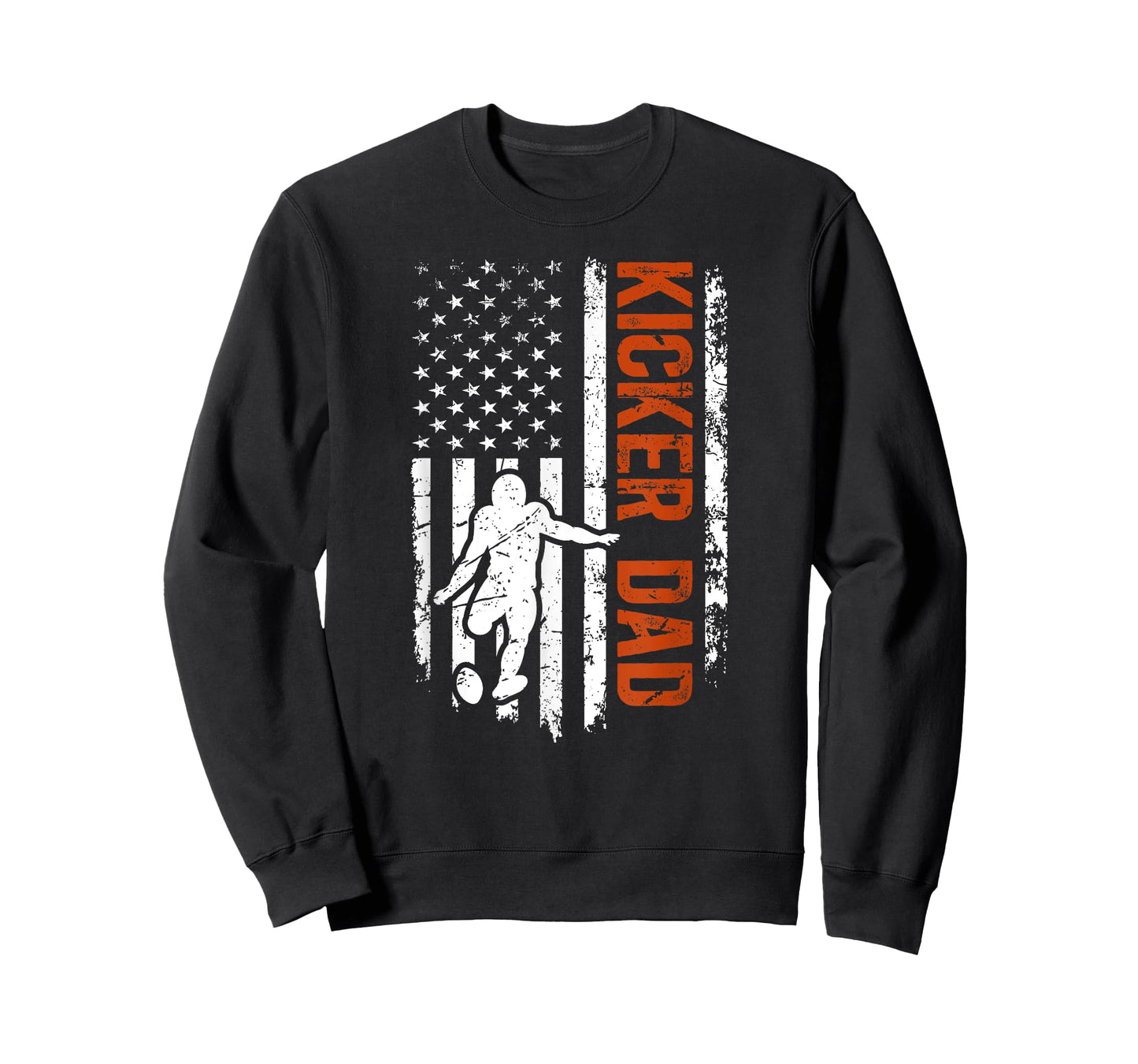 Football Kicker Dad Of A Football Kicker Father US Flag T-Shirt