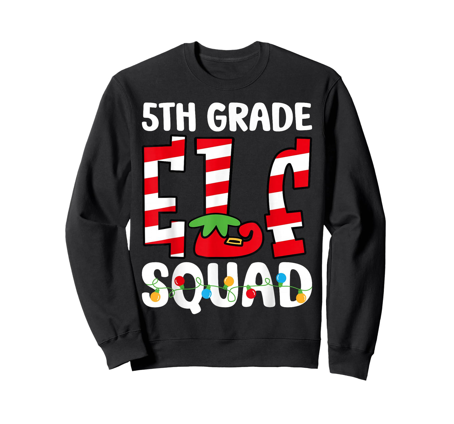 5th Grade Elf Squad Teacher Student Matching Christmas T-Shirt