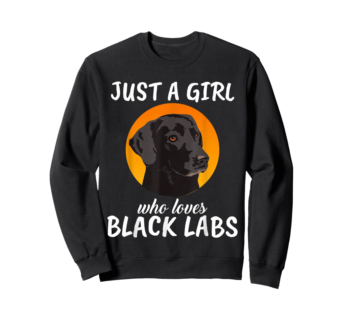 Just A Girl Who Loves Black Labs Clothes Gift Black Labrador T-Shirt