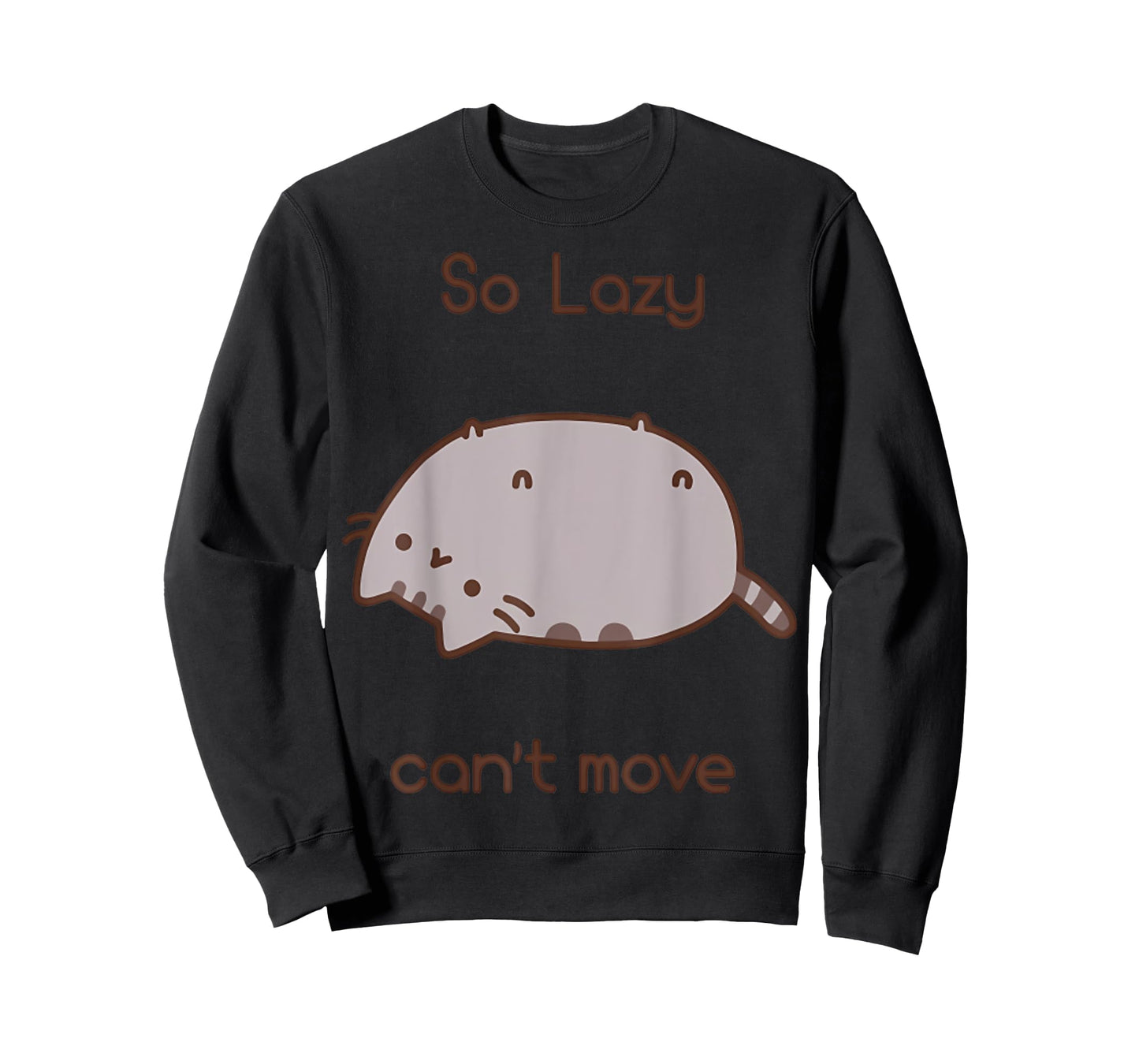 The Cat Is So Lazy And He Cant Move Animal Funny T-Shirt for Men Women