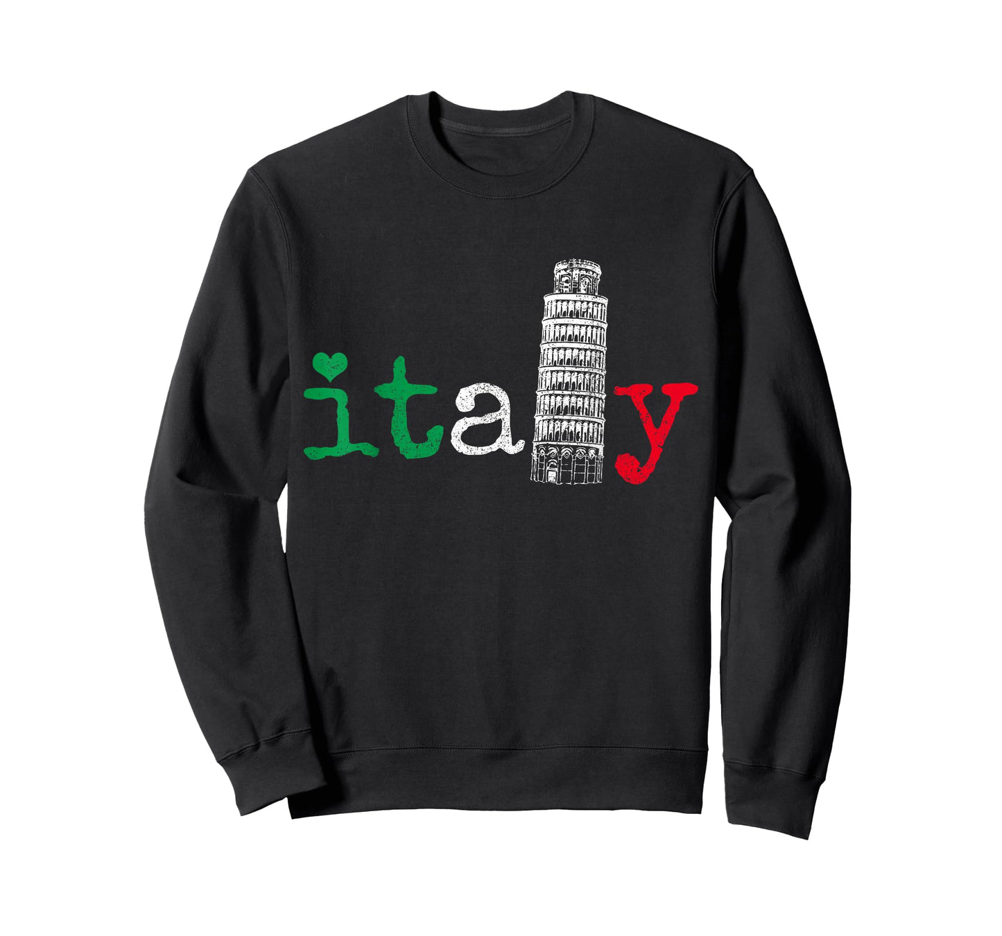 Italy Italy Flag Pride Leaning Tower of Pisa T-Shirt
