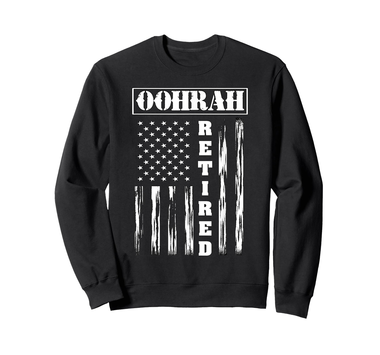 Retired Veteran OohRah - American Flag T-Shirt for Women Men