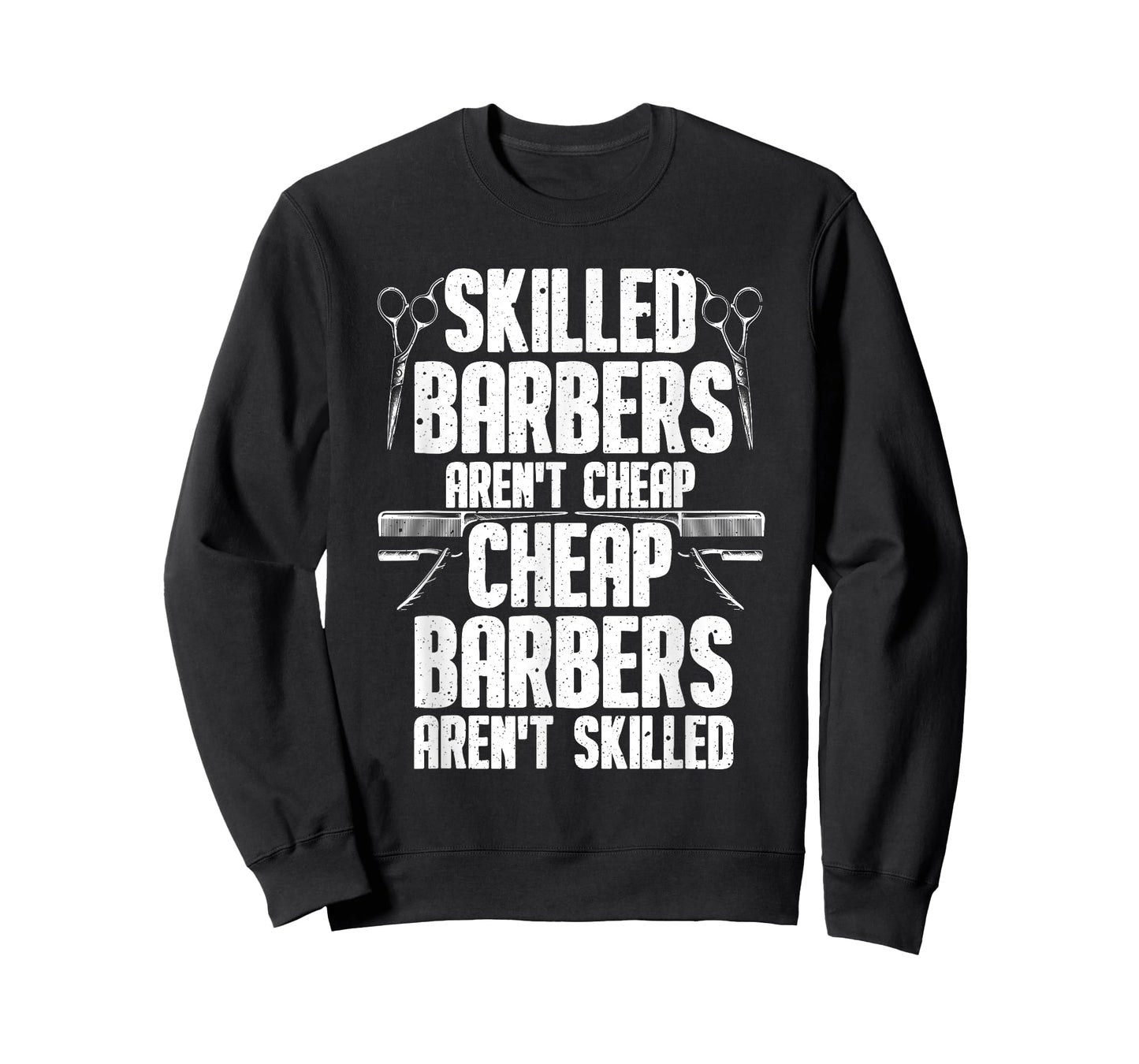 Barber Designs For Men Dad Funny Hairdressing Hair Stylists T-Shirt