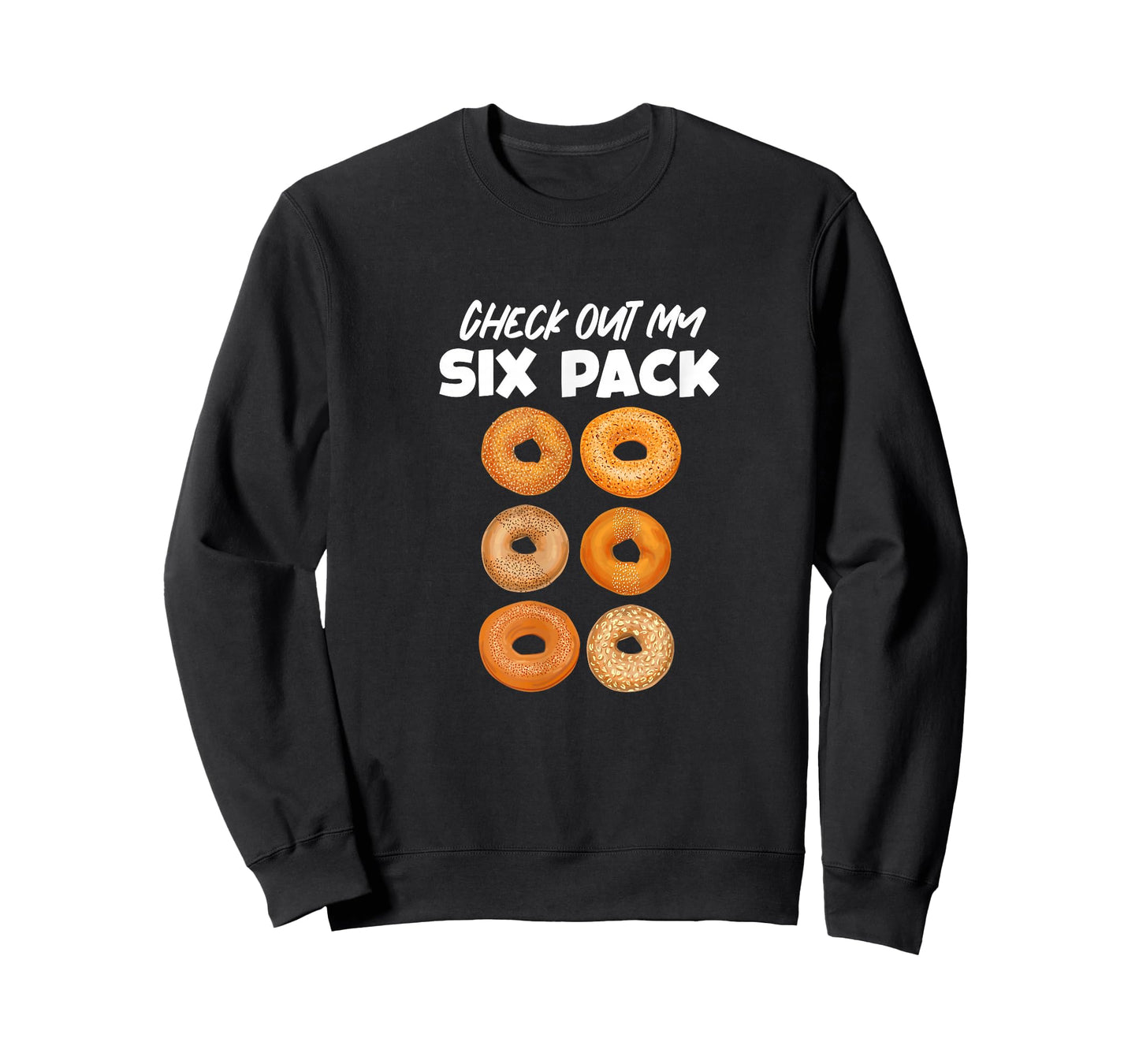 Check Out My Six Pack Bagel Funny Gym Workout Bagels T-Shirt