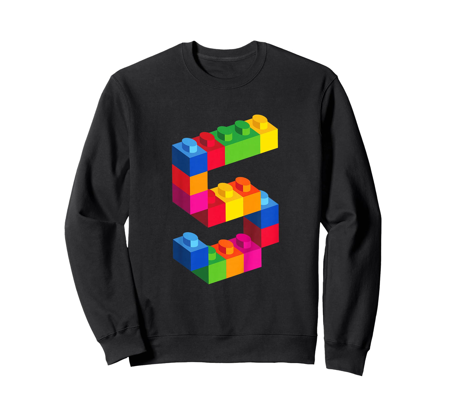 5 Year Old Building Blocks Birthday T Shirt Bricks 5th Gift T-Shirt
