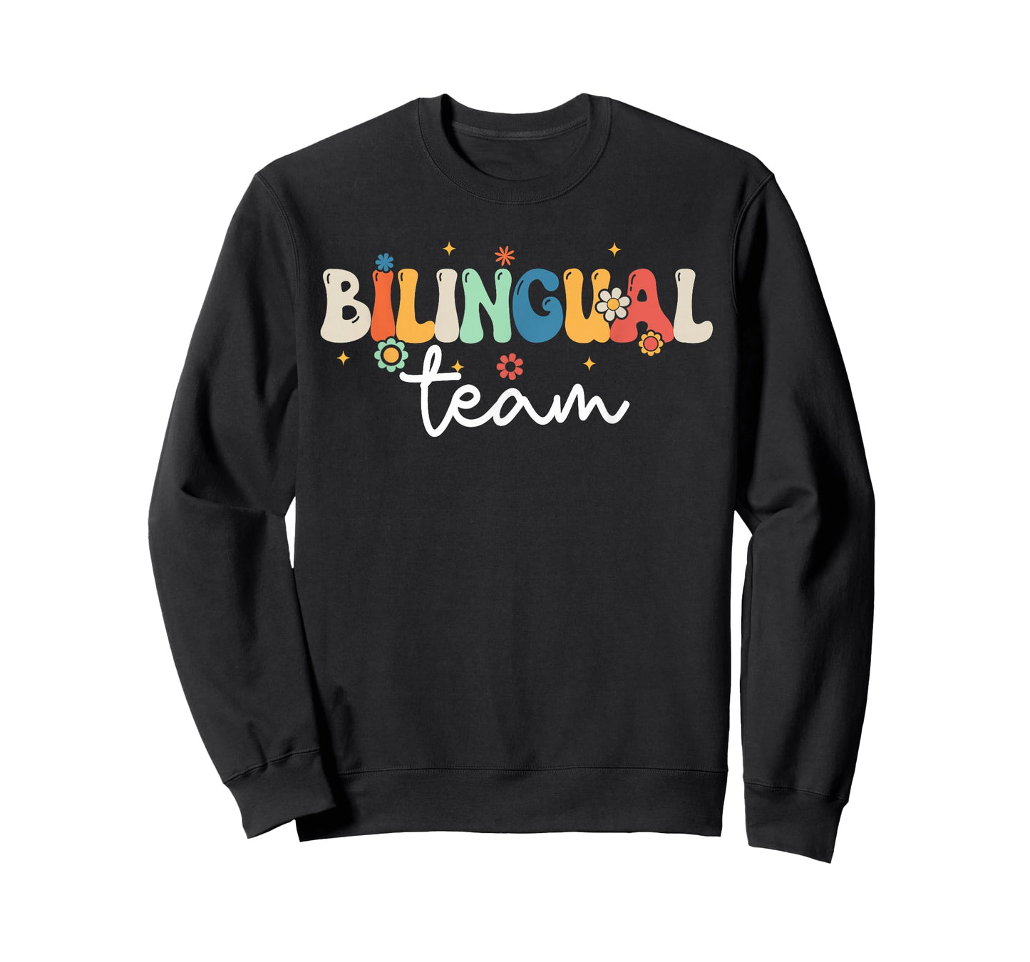 Groovy Bilingual Girls Boys Teacher Team Bilingual Squad T-Shirt