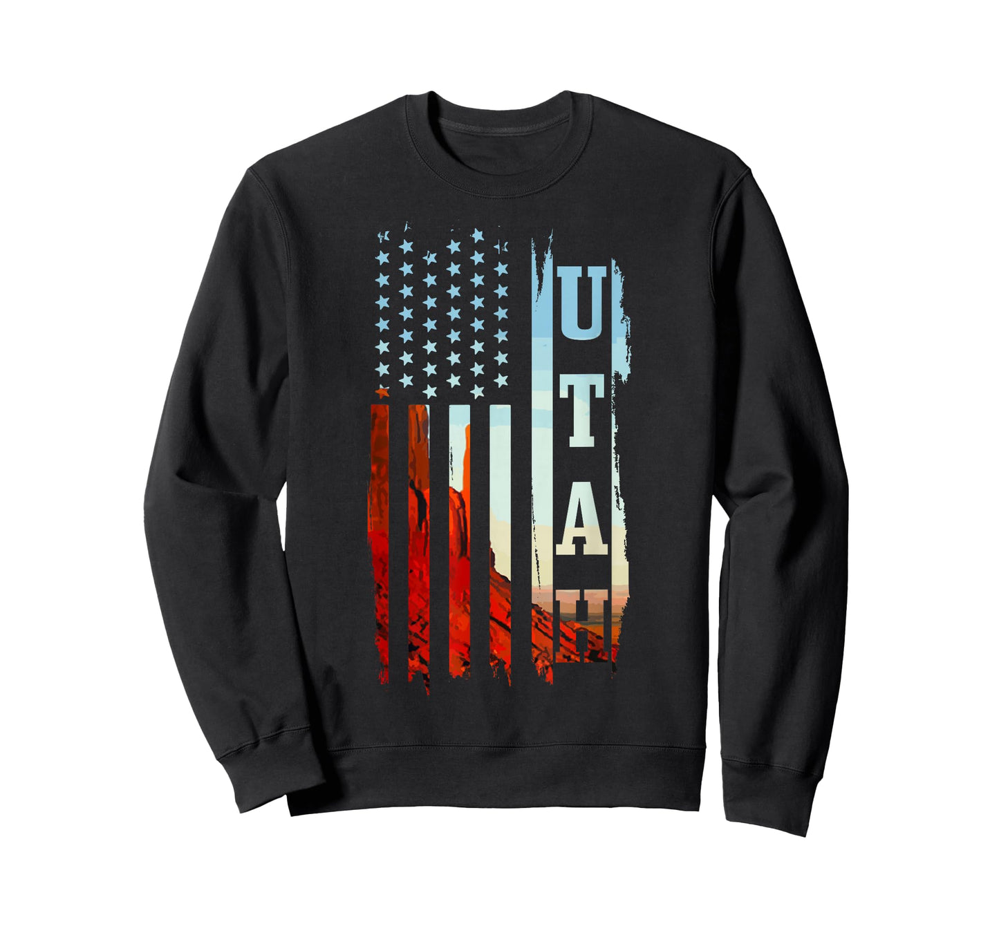 Utah American Flag Pride Grand Canyon Patriotic Gift T-Shirt