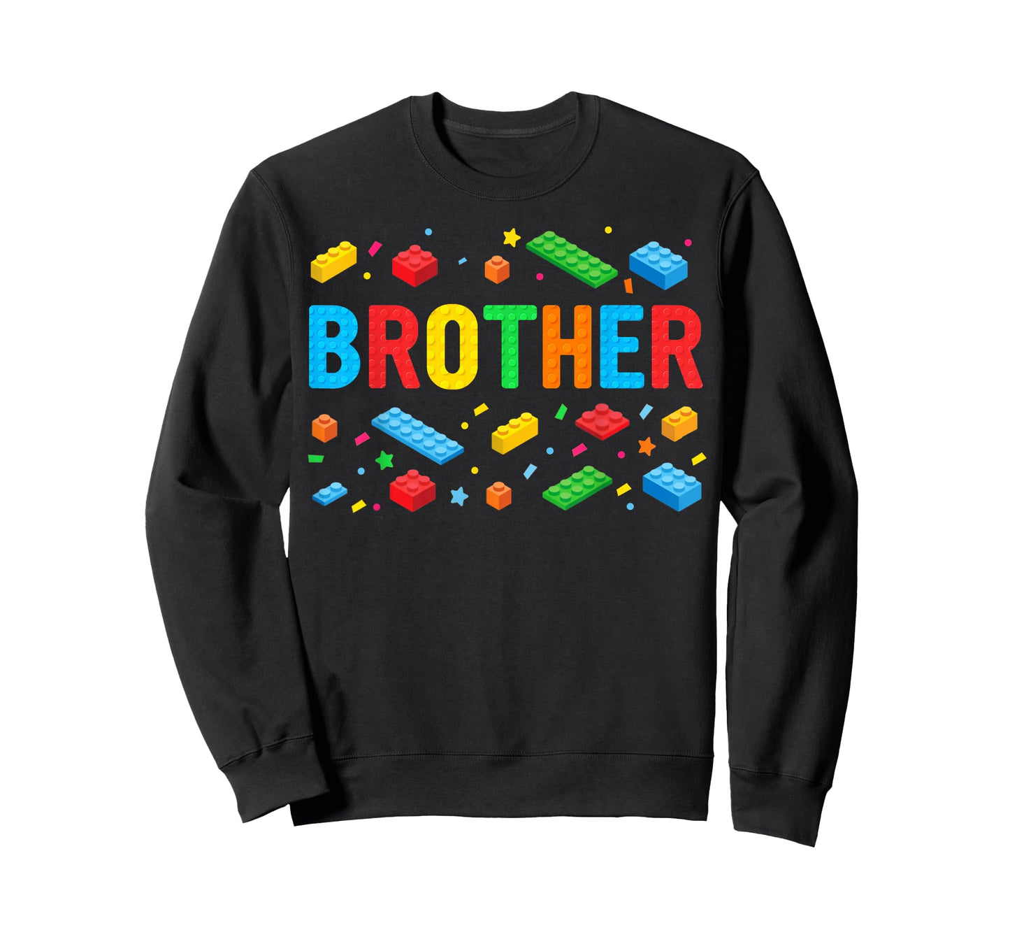 Brother Master Builder Building Bricks Blocks Family Big Bro T-Shirt
