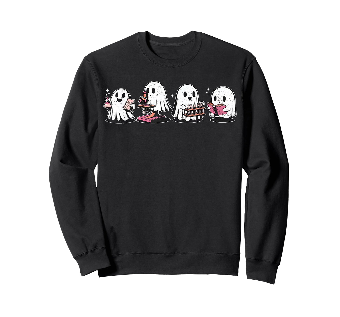 Cute Halloween Science Chemistry Ghost Laboratory Teacher T-Shirt