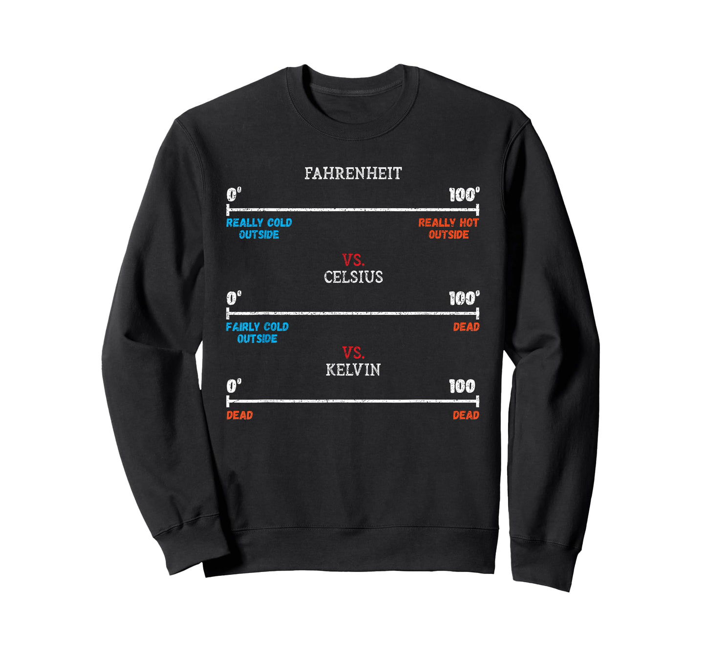 Fahrenheit vs Celsius vs Kelvin Science Humour Chemistry T-Shirt
