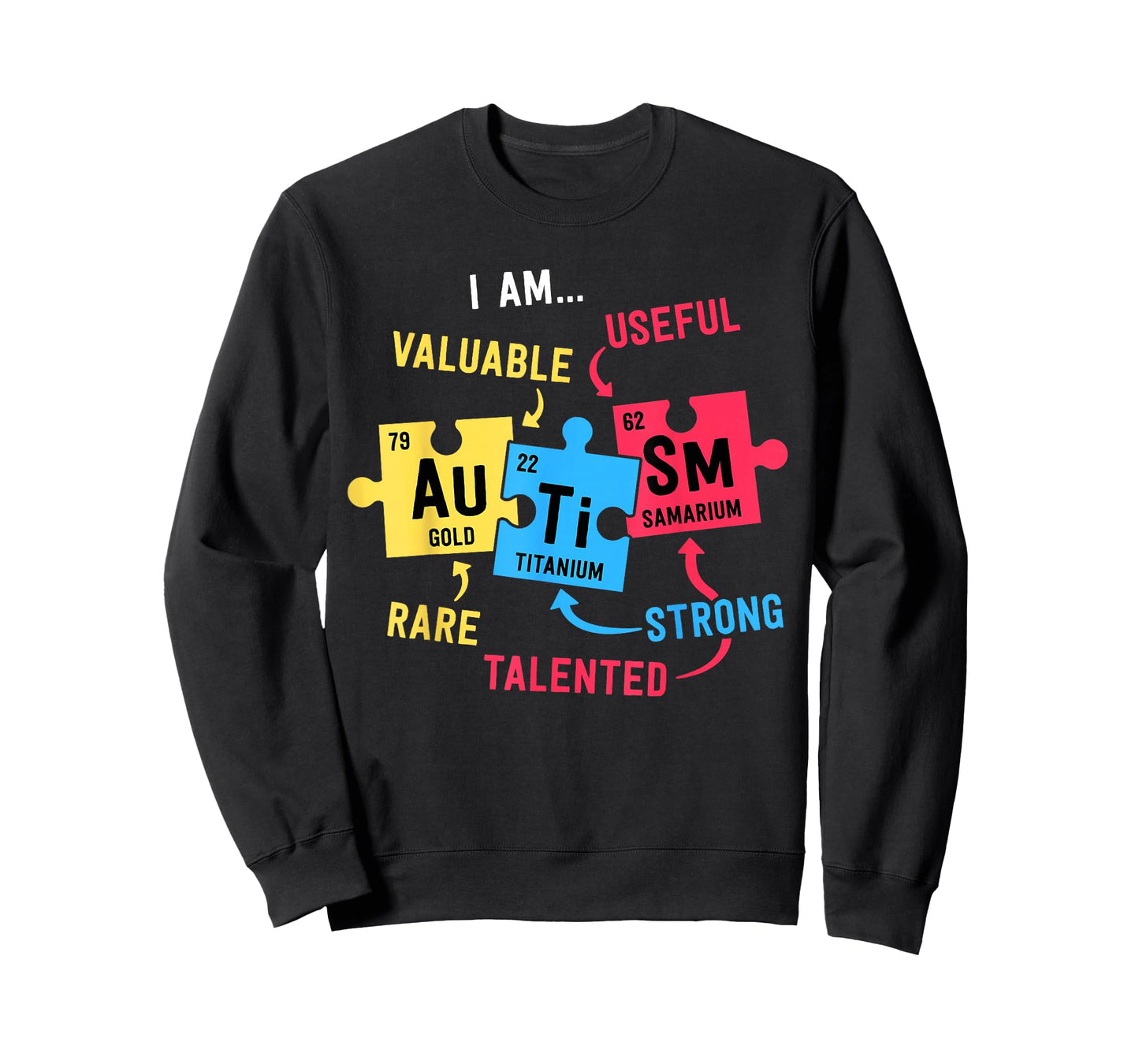 Autism Awareness Shirts Men Boys Periodic Table Elements T-Shirt