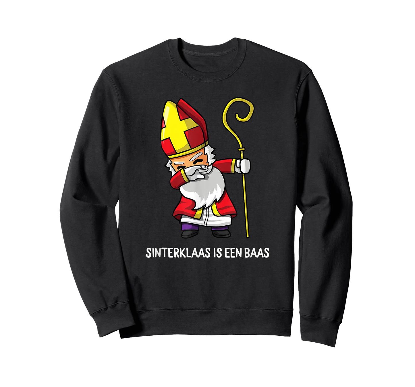 Dabbing Sinterklaas Is Een Baas Dutch Holiday Sint T-Shirt T-Shirt