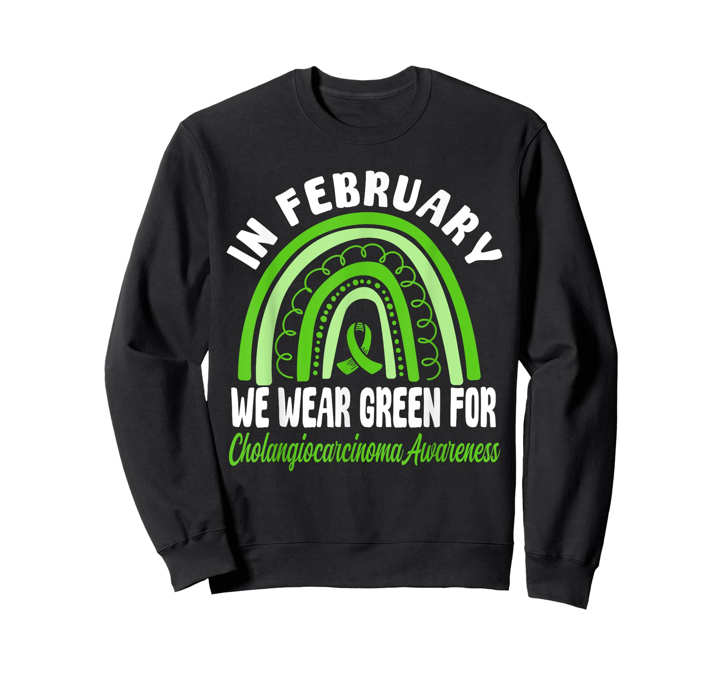 Cholangiocarcinoma Awareness Wear Green Ribbon T-Shirt