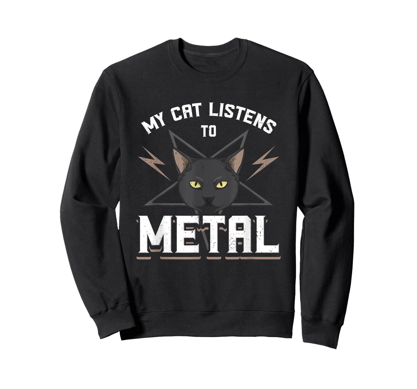 Heavy Metal Music My Cat Listens To Metal T-Shirt
