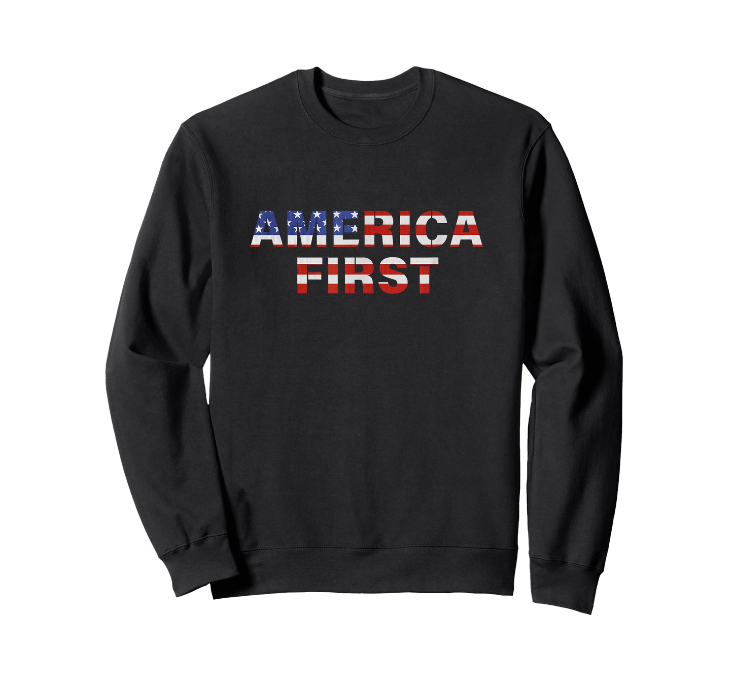 America First USA US Flag Patriotic 4th July Men Women Kids T-Shirt
