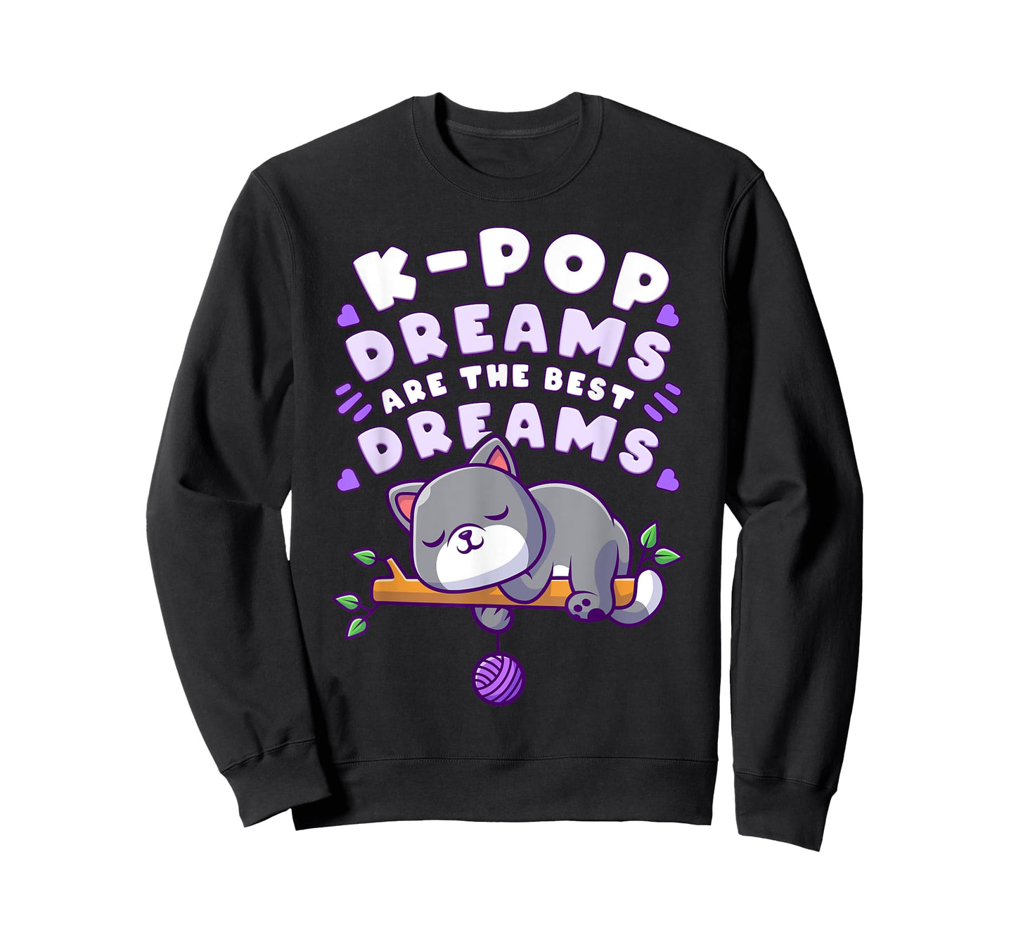 K-Pop Dreams, Cute sleeping Cat, Funny Sleep T-Shirt