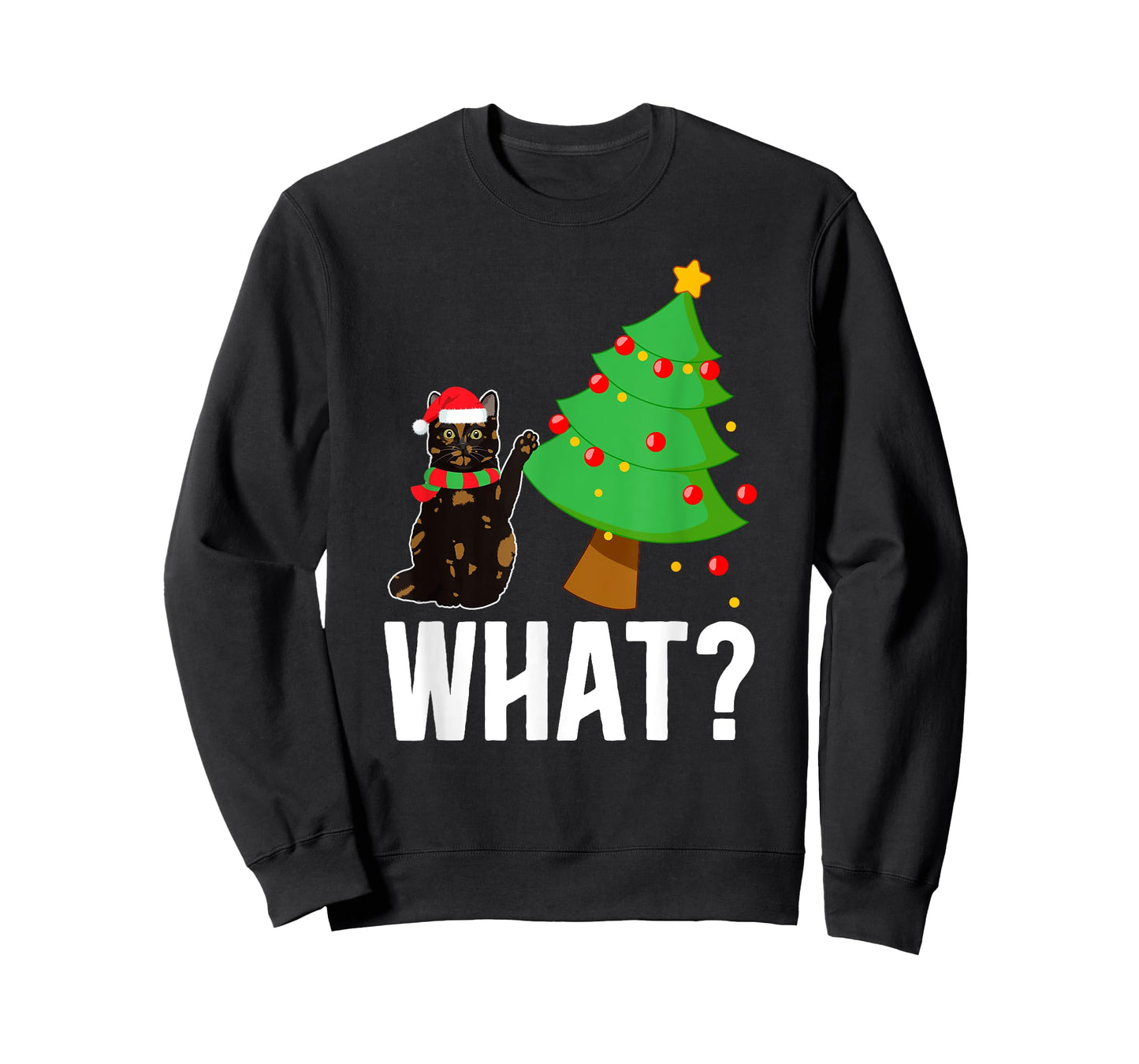 Xmas Tortie Cat Christmas Funny Unisex-Kids Tortoiseshell Cat Xmas Party T-Shirt