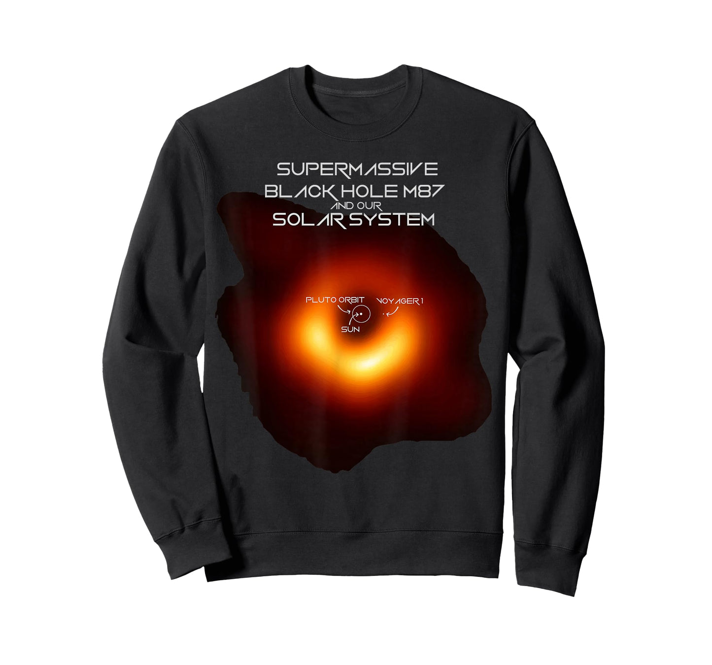 Black Hole M87 Comparison With our Solar System T-Shirt