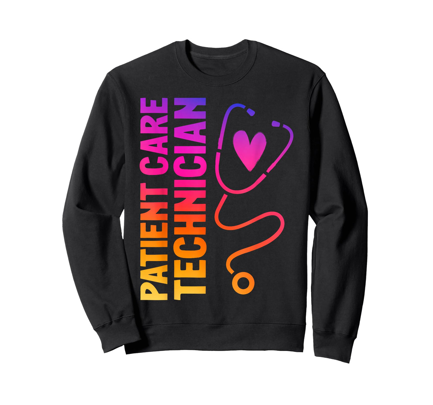 Cute Patient Care Technician Heart Stethoscope T-Shirt