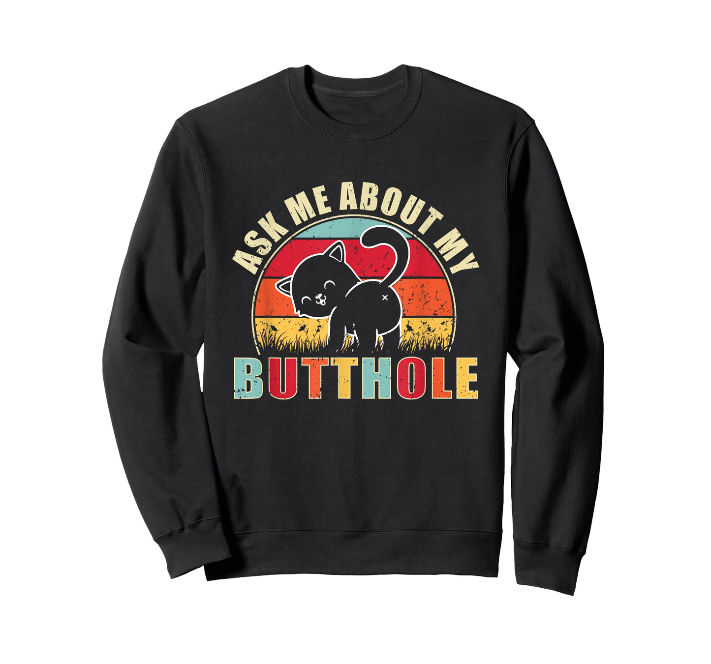 Vintage Ask Me About My Butthole Cat Butt T-Shirt