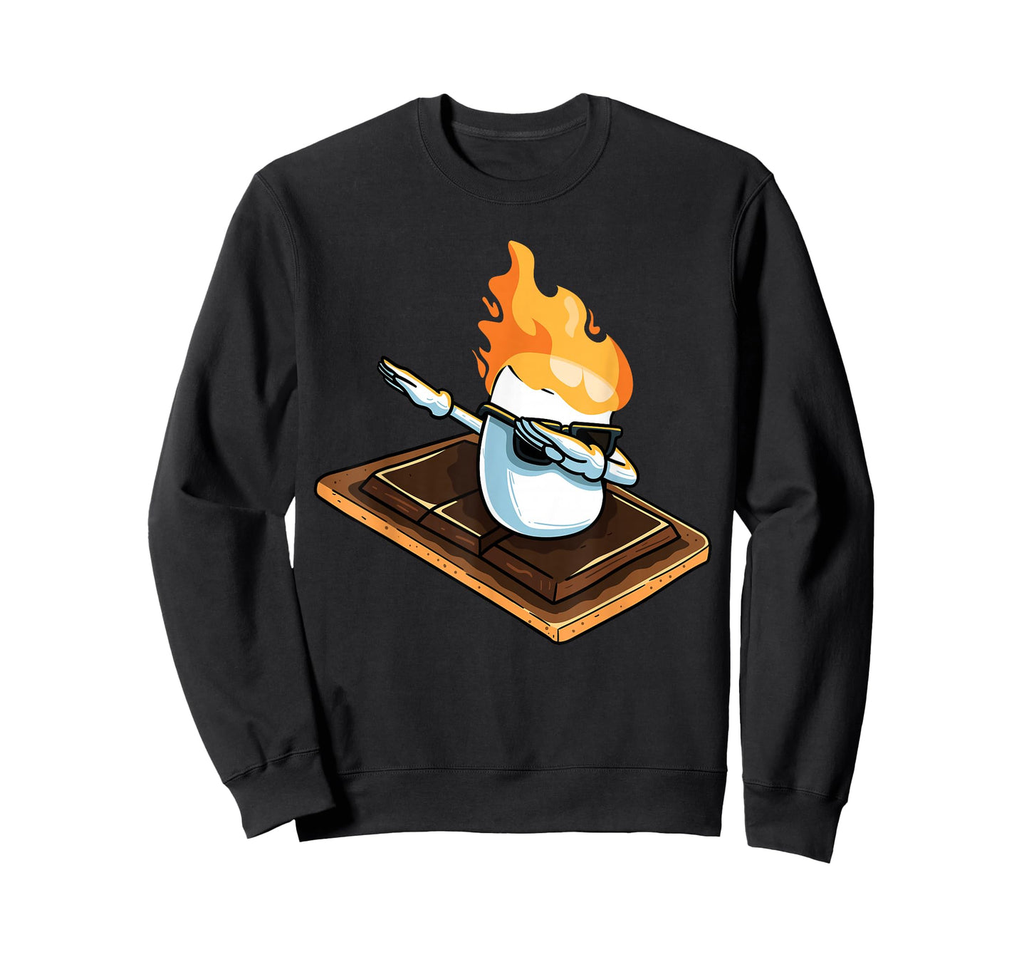 Dabbing Marshmallow Funny Smores Camping Dab Camper Gifts T-Shirt