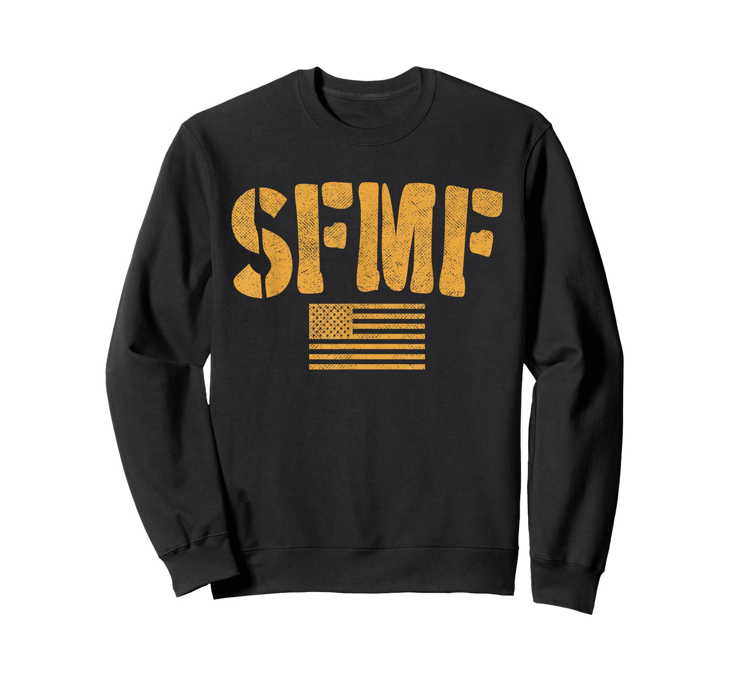 SFMF | Vintage American Flag & Military Veteran Saying T-Shirt