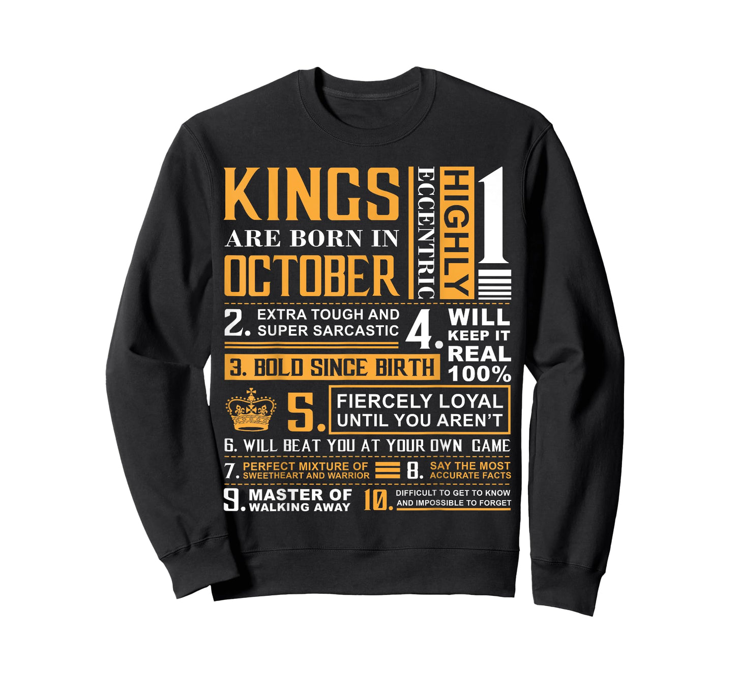 Birthday Gifts - Kings are Born In October T-Shirt T-Shirt