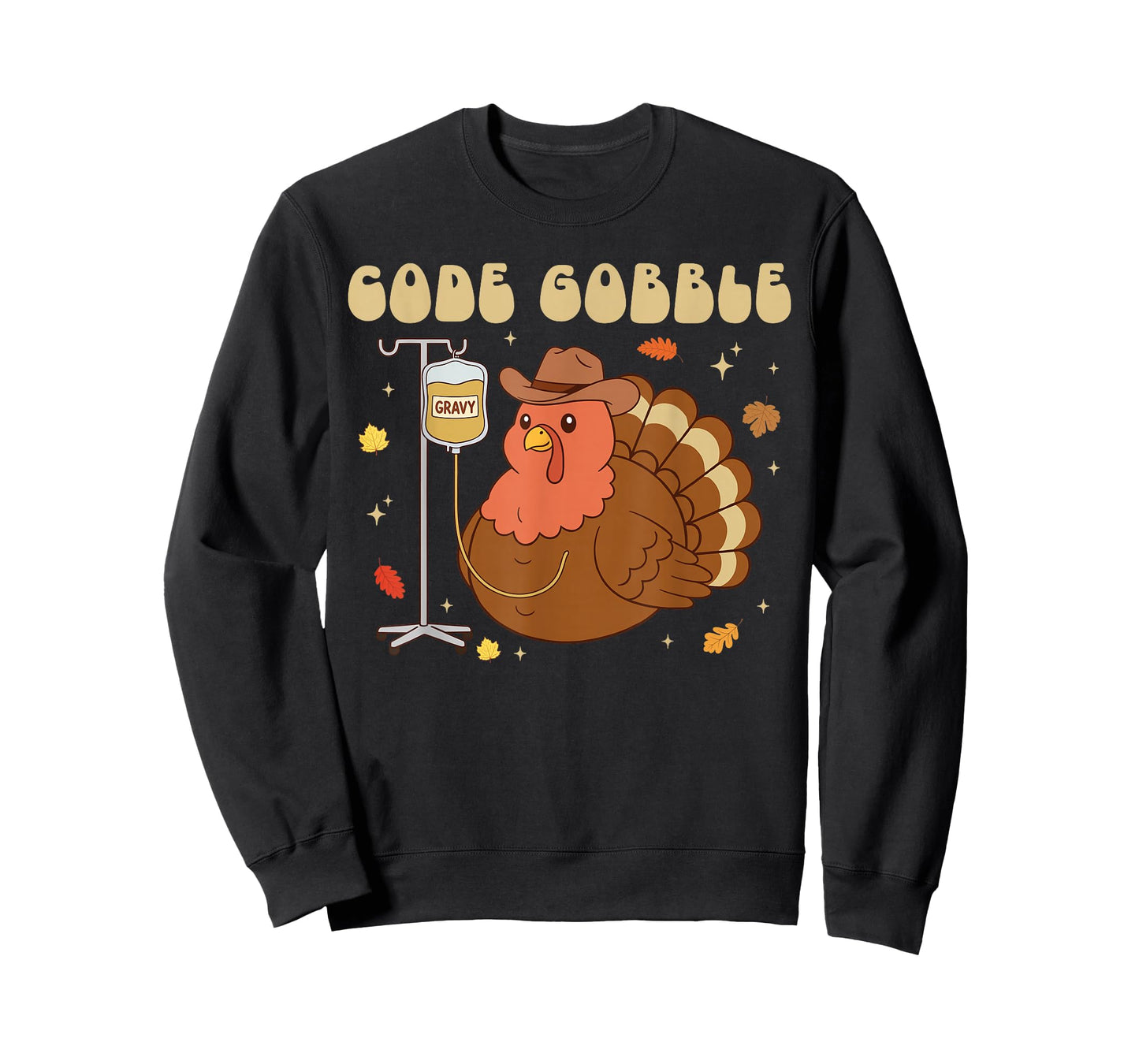 Code Gobble Funny Thanksgiving Nurse RN CNA Medical Turkey T-Shirt
