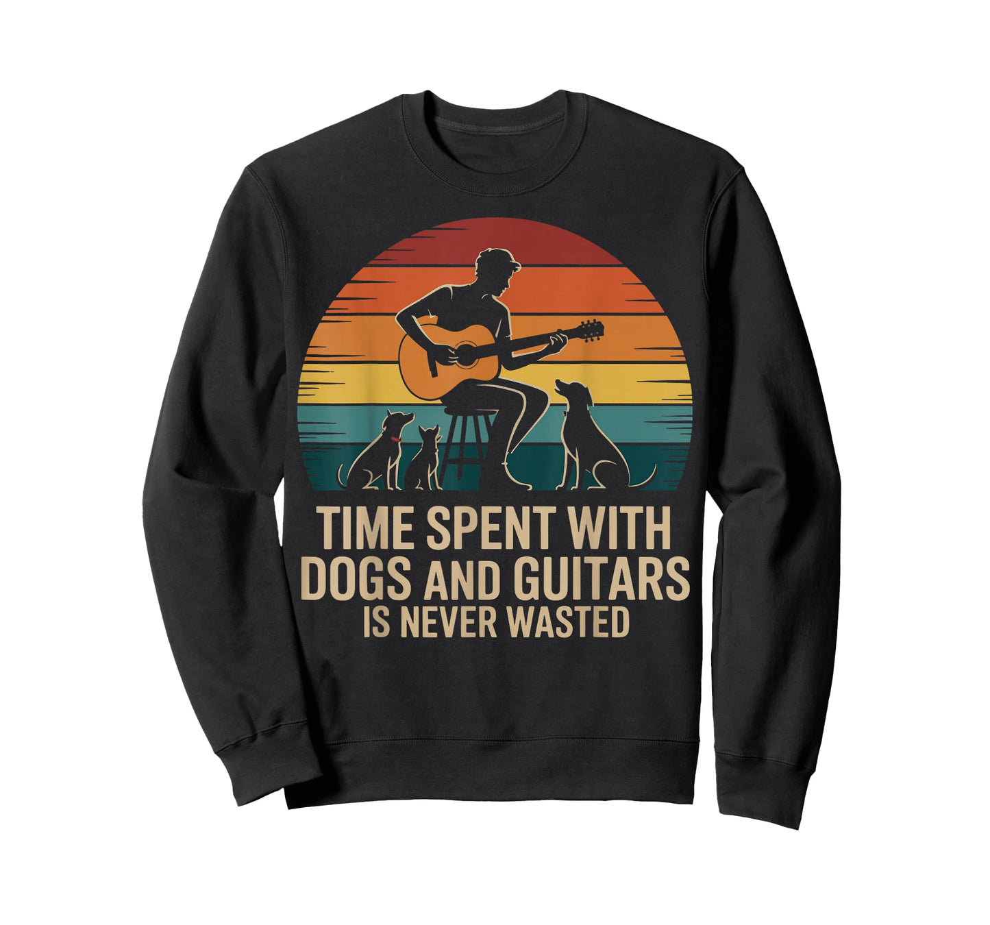 Time Spent With Dogs And Guitars Is Never Wasted T-Shirt