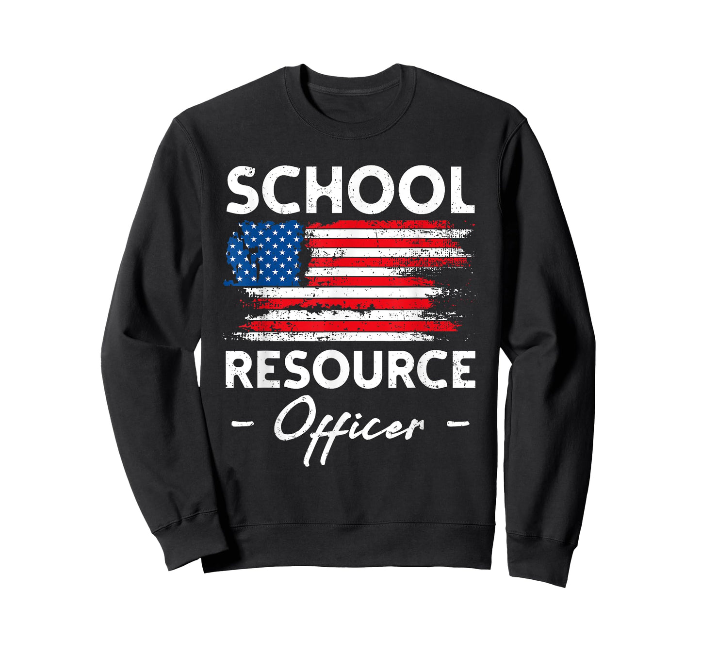 School Resource Officer SRO Appreciation Men Women USA Flag T-Shirt