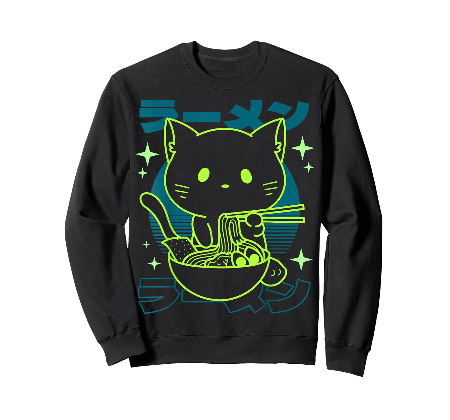 Anime Ramen Cat Japanese Retro Noodles Aesthetic Kawaii Cat T-Shirt